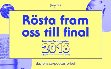 Rösta på oss till Svenska Podcastpriset 2016!